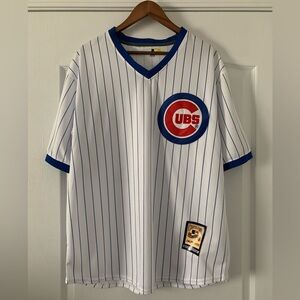 Cubs Sosa Majestic Cooperstown Blue Striped jersey